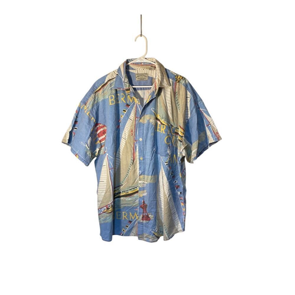 VTG Y2K American eagle men’s sailing sailboat, 100% cotton shirt, XL